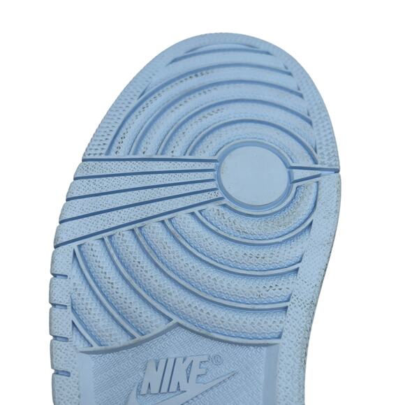 Nike Air Jordan 1 Low Blue Red White Leather Swoosh Womens 11 DC0774-164 Sneaker - Picture 15 of 16